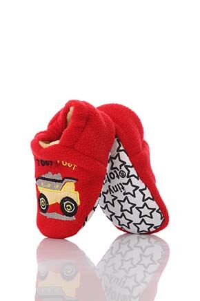 Boys 1 Pair Totes Tots Digger Slippers With Grip Truck M