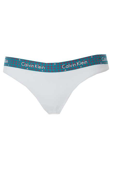 Ladies 1 Pair Calvin Klein Pro Stretch Europe Thong In 2 Colours White Large
