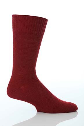 Mens 1 Pair Capricorn Lancashire Mohair Weekend Ankle Socks In 3 Colours Black M