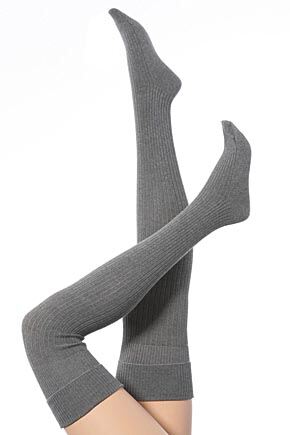 Ladies 1 Pair Falke Striggings Rib Over the Knee Sock With Cuff