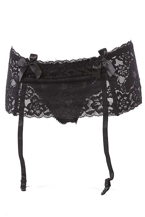 Ladies 1 Pair Silky Vixen by Couture Ingrid Lace Suspender Knickers Large