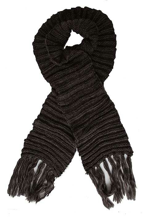 Mens SockShop Lloyd Chunky Knit Scarf Brown