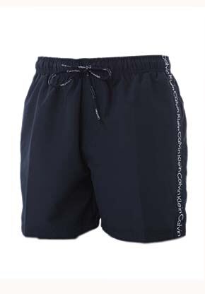 Mens 1 Pair Calvin Klein Logo Tape Drawstring Swim Shorts in 3 Colours Pink L