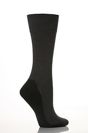 Mens 1 Pair Falke Ergonomic Comfort System Classic Socks With Bamboo In 3 Colours Charcoal
