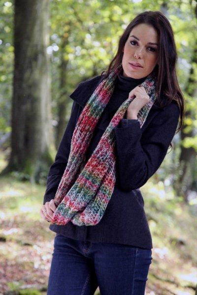 Ladies SockShop Nina Knitted Snood Purple
