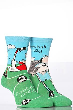 Boys 2 Pair Bang on the Door Football Crazy 6-8.5