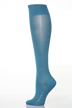 Ladies 1 Pair Falke Sensitive Granada - Cotton Touch Left & Right Knee High Socks In 8 Colours M