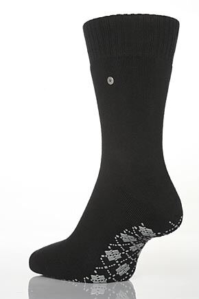 Mens 1 Pair Burlington Homepad Socks 33% OFF Red