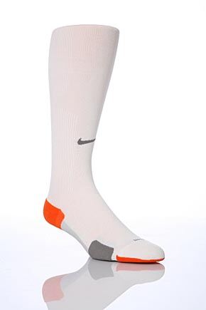 Mens & Ladies 1 Pair Nike Cushioned Compression Knee High Running SockS White X-Large