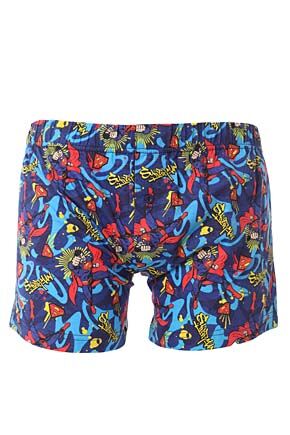 Mens 1 Pair TM Superman Boxer Shorts Blue XL