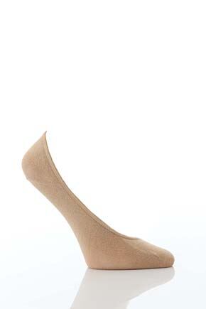 Ladies 2 Pair Charnos Cotton Rich Foot Socks In 2 Colours Natural