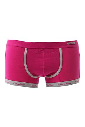 Mens 1 Pair Calvin Klein Logo Binding Trunks In 3 Colours Black Extra Large
