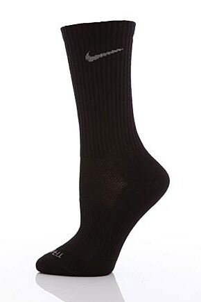 Mens & Ladies 1 Pair Nike Sport Performance Non Cushioned Crew Socks with Dri-FIT In 2 Colours B