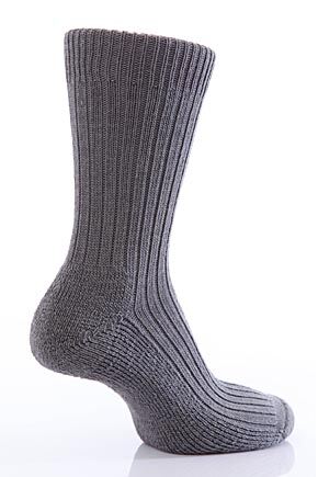 Mens 1 Pair Glenmuir Cushion Sole Wool Golf Socks In 7 Colours Black