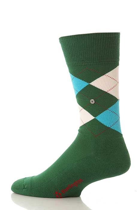 Mens 1 Pair Burlington Dorset Cotton Golf Argyle Socks In 4 Colours Black 6.5-11