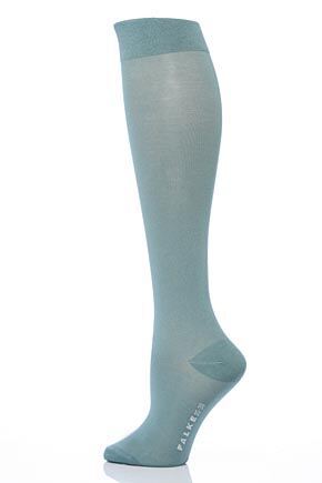 Ladies 1 Pair Falke Sensitive Granada - Cotton Touch Left & Right Knee High Socks 33% OFF Ginger