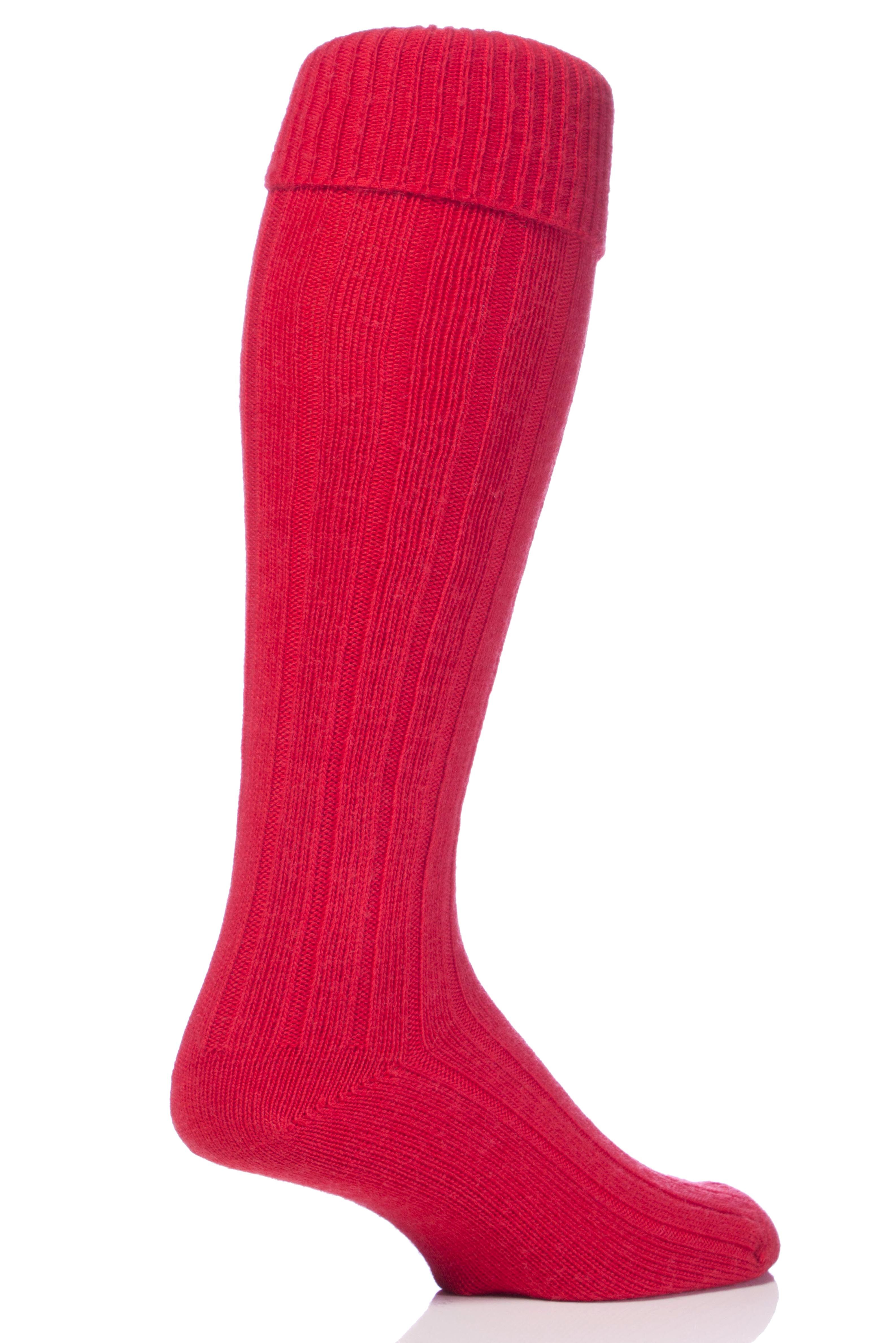 Mens 1 Pair Glenmuir Birkdale Golf Wool Knee High Socks With Turn Over Cuff In 6 Colours