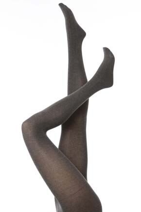 Ladies 1 Pair Pretty Polly Modal Opaque Tights In 2 Colours Grey Marl ML