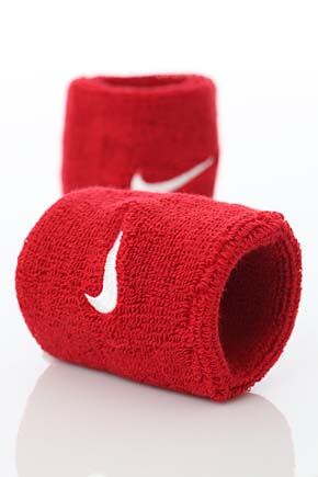 Mens & Ladies 1 Pair Nike Swoosh Wristbands In 5 Colours Grey Heather