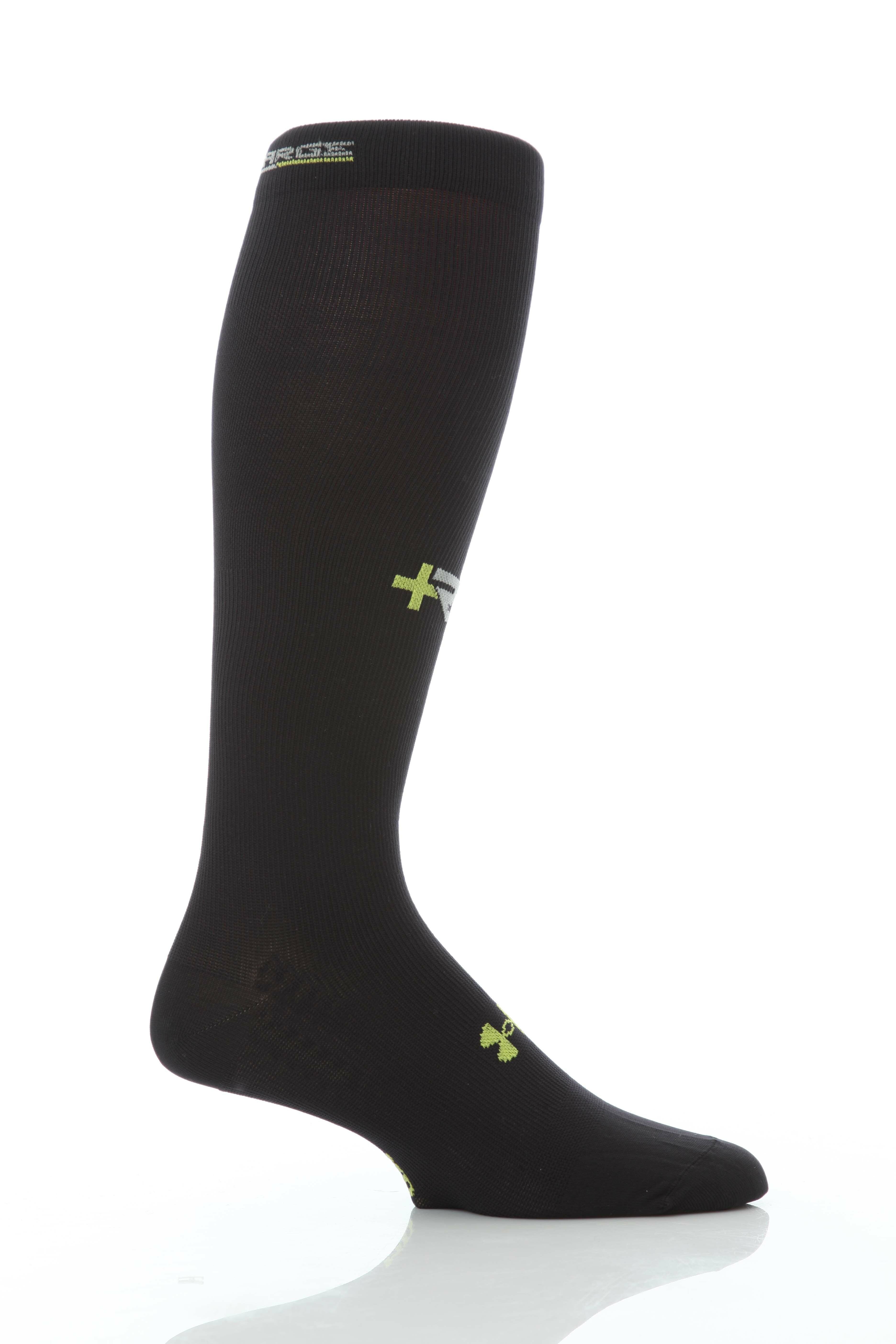 Mens 1 Pair Under Armour Heatgear Recharge Recovery Compression Socks