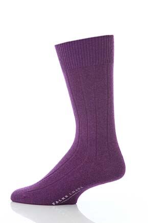 Mens 1 Pair Falke Lhasa Rib Cashmere Blend Casual Socks In 10 Colours Chilli 5.5-8