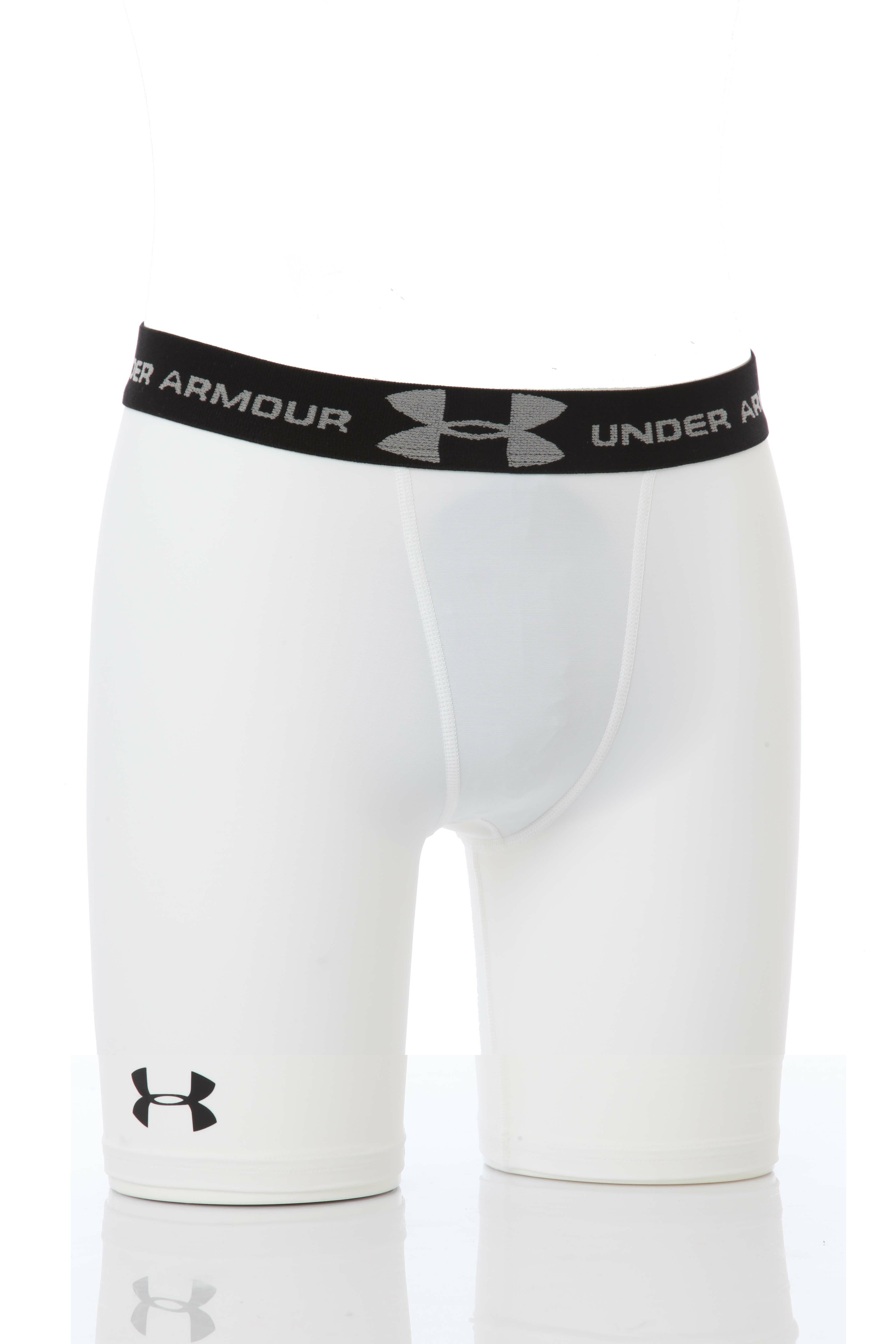 Mens 1 Pair Under Armour 'HeatGear' Compression Shorts In 2 Colours Black XXL