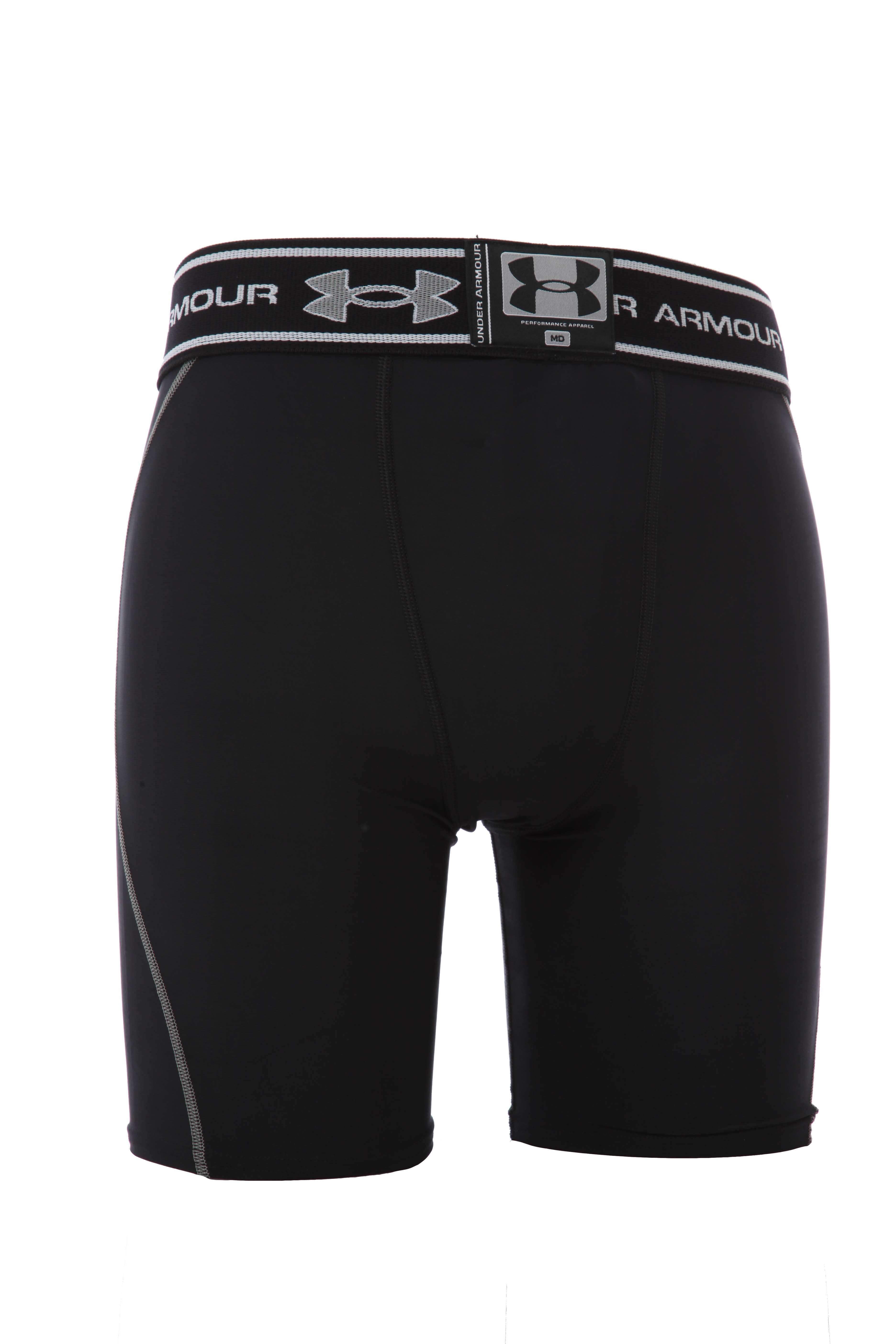 Mens 1 Pair Under Armour Compression 'Coldgear' Core Ventilated Shorts In 2 Colours White XL