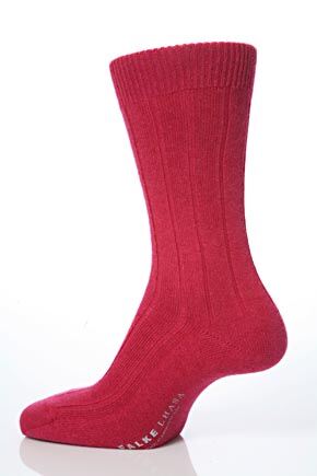 Mens 1 Pair Falke Lhasa Rib Cashmere Blend Casual Socks In 9 Colours Humus 5.5-8 By Falke