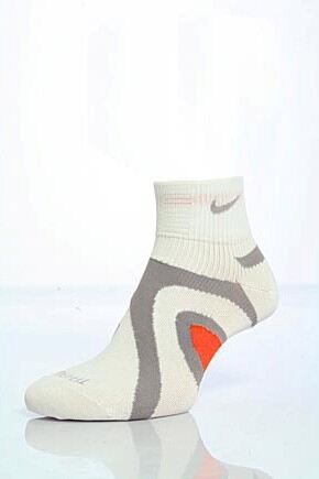 Mens & Ladies 1 Pair Nike Elite Stability Running Non Cushioned Quarter Socks with Dri-FIT 25% O