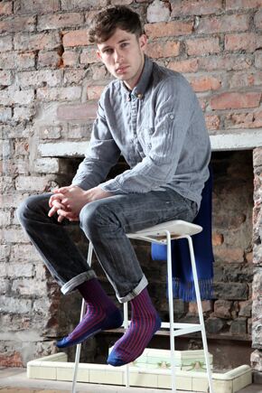 Mens 1 Pair Falke Shadow 100% Fil d'Ecosse Cotton Ribbed Socks In 12 Colours Orange 43-44