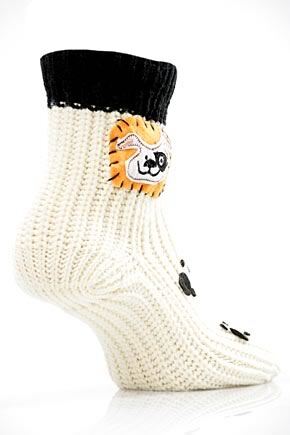 Ladies 1 Pair SockShop Squeeky Dog Chunky Knit Sock  50 OFF
