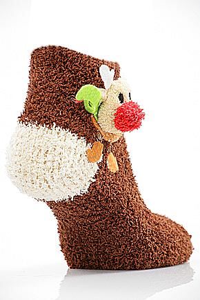 Kids 1 Pair SockShop Rudolph Design Soft Sock