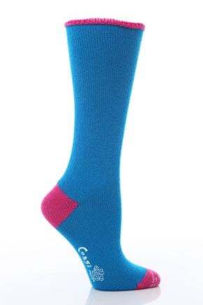 Ladies 1 Pair Corgi Cashmere & Cotton Tipped Socks In 3 Colours Elsa