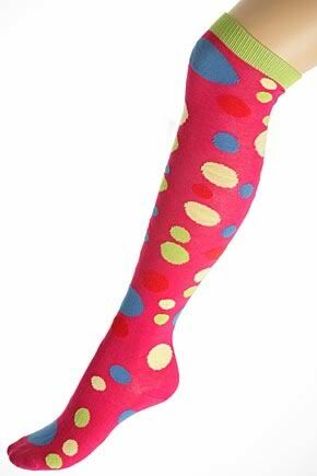Girls 1 Pair SockShop Polka Dot Over The Knee Sock
