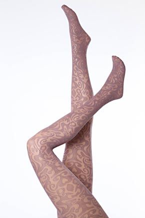 Devore Patterned Tights In patterned tights outfits. Devore Patterned Tights In