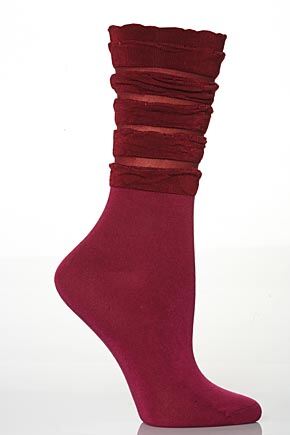 Click here to view information for&nbsp;Ladies 1 Pair Levante Frill Socks In 4 Colours Mocca