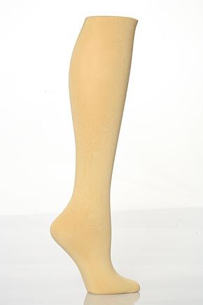 Ladies 1 Pair Levante Comfort Top Knee High Cotton Socks In 7 Colours Slate
