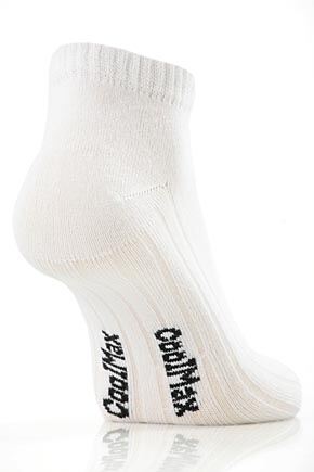Ladies 2 Pair SockShop Cool Max Trainer Liner Socks 47 Ladies White