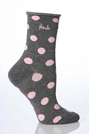 Ladies 2 Pair Pringle Nicola Polka Dot F