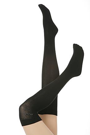 Ladies 1 Pair Elle Plain Cotton Over The Knee Sock In 4 Colours Mink