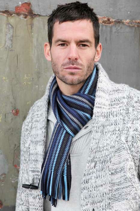 Mens Fraas Zip Scarf In 4 Colours Brown