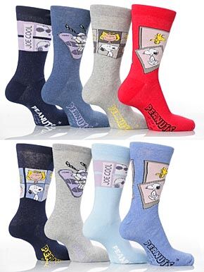 Mens 3 Pairs TM Peanuts Snoopy Socks