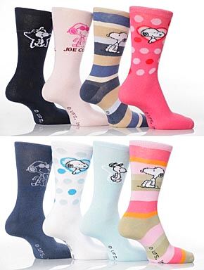 Ladies 3 Pairs TM Peanuts Snoopy Socks