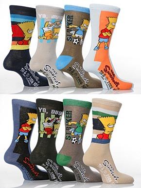 The Simpsons Socks 4 Pair Pack