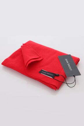 Mens & Ladies John Smedley Seasalter Plain 100% Cotton Scarf In 6 Colours Cassis