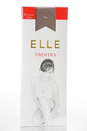 Ladies 1 Pair Elle Tights 20 Denier 100percent Nylon In 6 Colours Barely Black