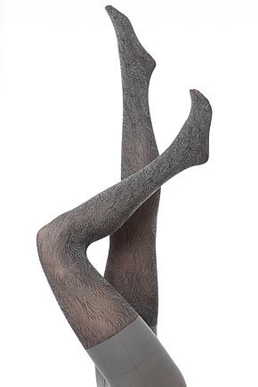 Ladies 1 Pair Calvin Klein Ultra Fit Microfibre Floral Tights 25% OFF