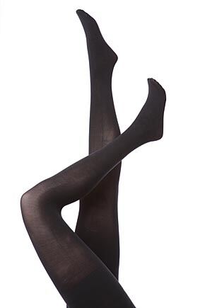 Ladies 1 Pair Calvin Klein Ultra Fit 80 Denier High Waisted Tights Black Medium
