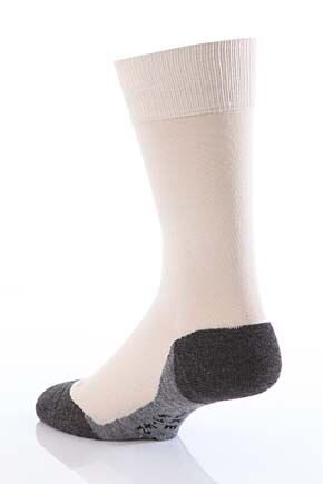Mens 1 Pair Falke Ergonomic Comfort System Casual Socks With Bamboo In 4 Colours Marengo 45-46