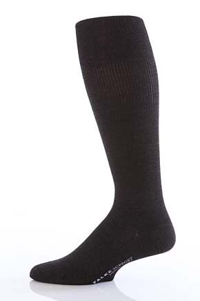 Mens 1 Pair Falke Support Strong Knee High Socks In 3 Colours Black 45-46